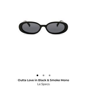Le Specs Outta Love Sunglasses in Black and Gray